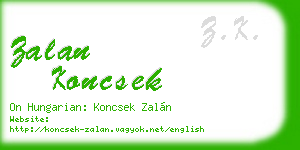 zalan koncsek business card